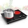 Imagem de VBGK Cooktop Elétrico Duplo 3000W com 10 Níveis de Aquecimento e Timer (Preto)