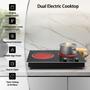 Imagem de VBGK Cooktop Elétrico Duplo 3000W com 10 Níveis de Aquecimento e Timer (Preto)