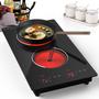 Imagem de VBGK Cooktop Elétrico Embutido 12" 2100W com 2 Queimadores (Preto)