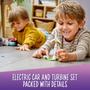 Imagem de Veículo de brinquedo LEGO Friends Olivia's Electric Car 41443 com miniboneca e cachorrinho Mia para crianças de 6 anos ou mais