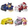 Imagem de Veículos Paw Patrol - Chase, Skye, Marshall e Ryder - Playset com Carrinhos de Recuo