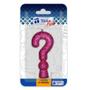 Imagem de Vela aniv. cristal glitter pink () cx. c/10 un.