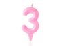 Imagem de Vela Aniversário Número Candy Colors Tom Pastel Rosa 1 Unidade