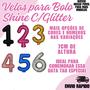 Imagem de Vela de Aniversário Para Bolo Shine C/Glitter