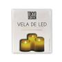 Imagem de Vela de LED Amarela Natal 9x8cm
