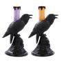 Imagem de Vela Decorativa Corvo Preto de Led Halloween Sortido - 20cm