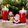 Imagem de Vela Decorativa de Led Papai Noel 14x10x6cm - Natal
