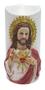 Imagem de Vela Led Decorativa Sagrado Coração De Jesus 17.5Cm Resina
