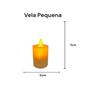 Imagem de Vela Led Pequena Decorativa Chama Viva Oscilante 7cm