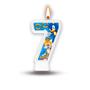 Imagem de Vela Número 7 Festa Sonic decoração aniversário