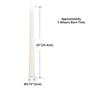 Imagem de Velas de Cera de Soja Qinxiang Ivory 25cm - Sem Gotejamento, Sem Perfume (Pacote com 30)