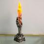 Imagem de Velas de Halloween com Esqueleto - Decoração de Festa Fantasma para Casa