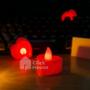 Imagem de Velas Decorativa Com Led Eletrônica Artificial Luz Vermelha