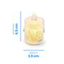 Imagem de Velas Decorativas Eletronica Kit 3 Uni. Luz Led Suave Amarelo