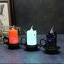 Imagem de Velas Decorativas Sombrio Para Halloween Pisca Pisca Colorido Kit ou Unidaxde