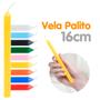 Imagem de Velas Palito Coloridas Vela Tradicional Kit 16cm 15g 100% Parafina - Envio Rápido