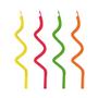 Imagem de Velas para bolo espiral festa aniversario cores variadas