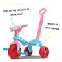Imagem de Velotrol desenho de boneca triciclo andador de tres rodas motinha infantil motoquinha motinha haste