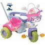 Imagem de Velotrol Infantil Menina Triciclo Motinho Moto Zoom Meg Rosa