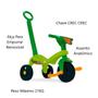 Imagem de Velotrol Infantil Triciclo Verde Dino Park Com Haste Menino