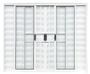 Imagem de Veneziana 6 folhas com grade linha modular alumínio branco