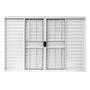 Imagem de Veneziana janela quarto Alumínio Branco C/g 100x150 6f L.18 