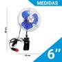 Imagem de Ventilador 12v Automotivo Para Carro Van Com Garra 6 Pol