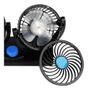 Imagem de Ventilador Automotivo Duplo 12v Ajustável Forte 2 Velocidades Veicular Giratorio Carro Van Caminhão Trailer Barco