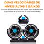 Imagem de Ventilador Automotivo Duplo Com Ajuste Para Carro Van 12v