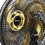 Imagem de Ventilador Coluna Mallory 6 Pás Preto E Dourado Chronos 110V