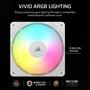 Imagem de Ventilador Corsair RS120 ARGB PWM - Pacote Triplo com 3 Unidades de 120mm - Branco
