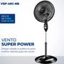 Imagem de Ventilador De Coluna Mondial Super Power VSP-40C-NB 40cm 3 Velocidades Preto Premium 140W