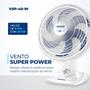 Imagem de Ventilador de Mesa 40cm Mondial Super Power VSP-40-W 6 Pás 3 Velocidades Branco 110V