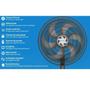 Imagem de Ventilador de Mesa 40cm Turbo 110v Preto Ventisol 6 Pás 80W Grade Wind Line Regulável 127V
