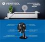 Imagem de Ventilador de Mesa 40cm Turbo 110v Preto Ventisol 6 Pás 80W Grade Wind Line Regulável 127V