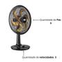 Imagem de Ventilador de Mesa 40cm Ventimais Turbo Preto E Bronze 220V