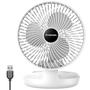 Imagem de Ventilador de mesa Chchmu USB Mini 20cm dobrável de 3 velocidades branco