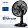 Imagem de  Ventilador de Mesa Mondial 30cm Super Power 6 pás Turbo VSP30 Preto