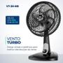 Imagem de Ventilador De Mesa Mondial 6 Pás Turbo Vt-30-Nb 110V