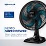 Imagem de Ventilador de Mesa Mondial Super Power 40cm 220v 140w Preto Azul VSP-40-AP