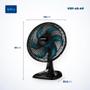 Imagem de Ventilador de Mesa Mondial Super Power 40cm 220v 140w Preto Azul VSP-40-AP