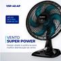 Imagem de Ventilador de Mesa Mondial Super Power 40cm 6 Pás 3 Velocidades VSP-40-AP 220v Preto/Azul