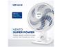 Imagem de Ventilador de Mesa Mondial Super Power VSP-40-W 40cm 6 Pás 3 Velocidades Branco e Azul