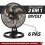 Imagem de Ventilador De Mesa Parede Preto Bivolt Delta Free 40cm Venti-delta