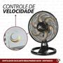 Imagem de Ventilador De Mesa Parede Preto Bivolt Delta Free 40cm Venti-delta