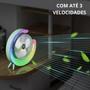 Imagem de Ventilador de Mesa RGB Compacto com Função Rotativa!