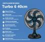 Imagem de Ventilador De Mesa Turbo Azul 40Cm 6 Pás Oscilante Ventisol 127V