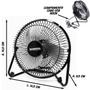 Imagem de Ventilador de Mesa - USB - C/Suporte - Ferro/Alumínio - 15cm