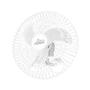 Imagem de Ventilador de Parede 60cm 3 pás Venti-Delta Premium Branco Bivolt