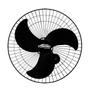 Ventilador de Parede 60cm Turbão Bivolt Oscilante 200W Alta Potência Imagem de Ventilador de Parede 60cm Turbão Bivolt Oscilante 200W Alta Potência